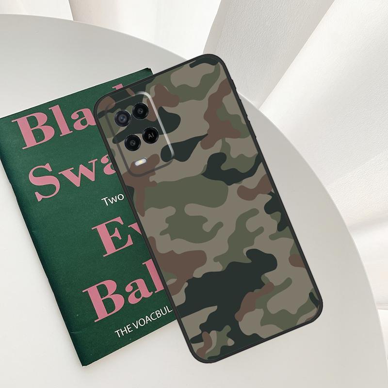Camo Camouflage Combat Multicolor For OPPO A16 A76 A96 A5 A6 Pro A15 A17 A57 A18 A38 A58 A78 A98 A54 A74 A94 A40 A60 A80 Case