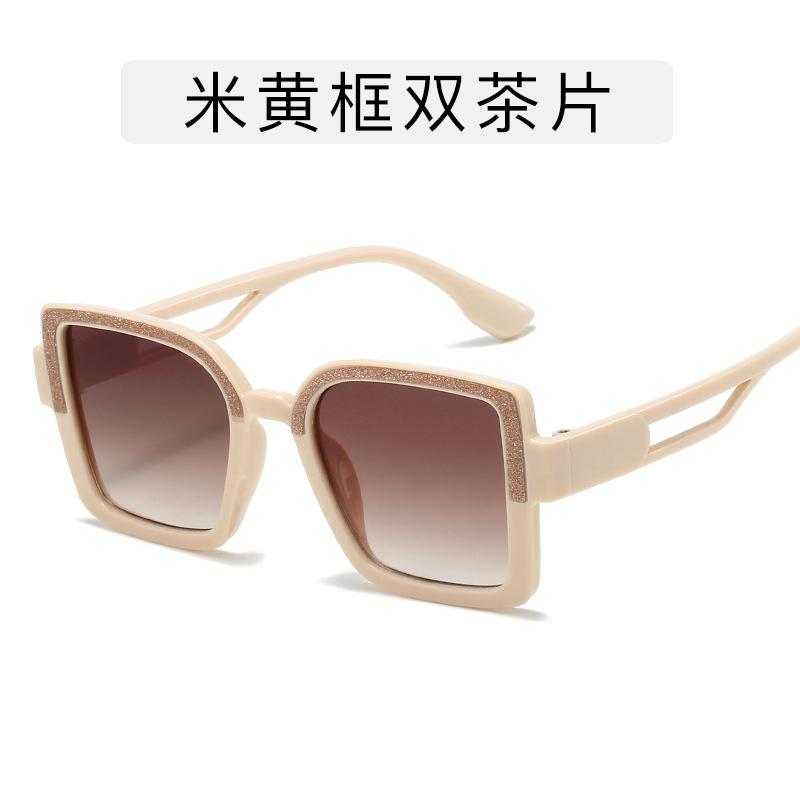 Children's square sequined sunglasses, children's fashion trend eye protection sunglasses, cute glasses for boys and girls