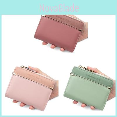 Minimalist Ladies Pu Wallet With Zipper For Daily Use And Card Storage