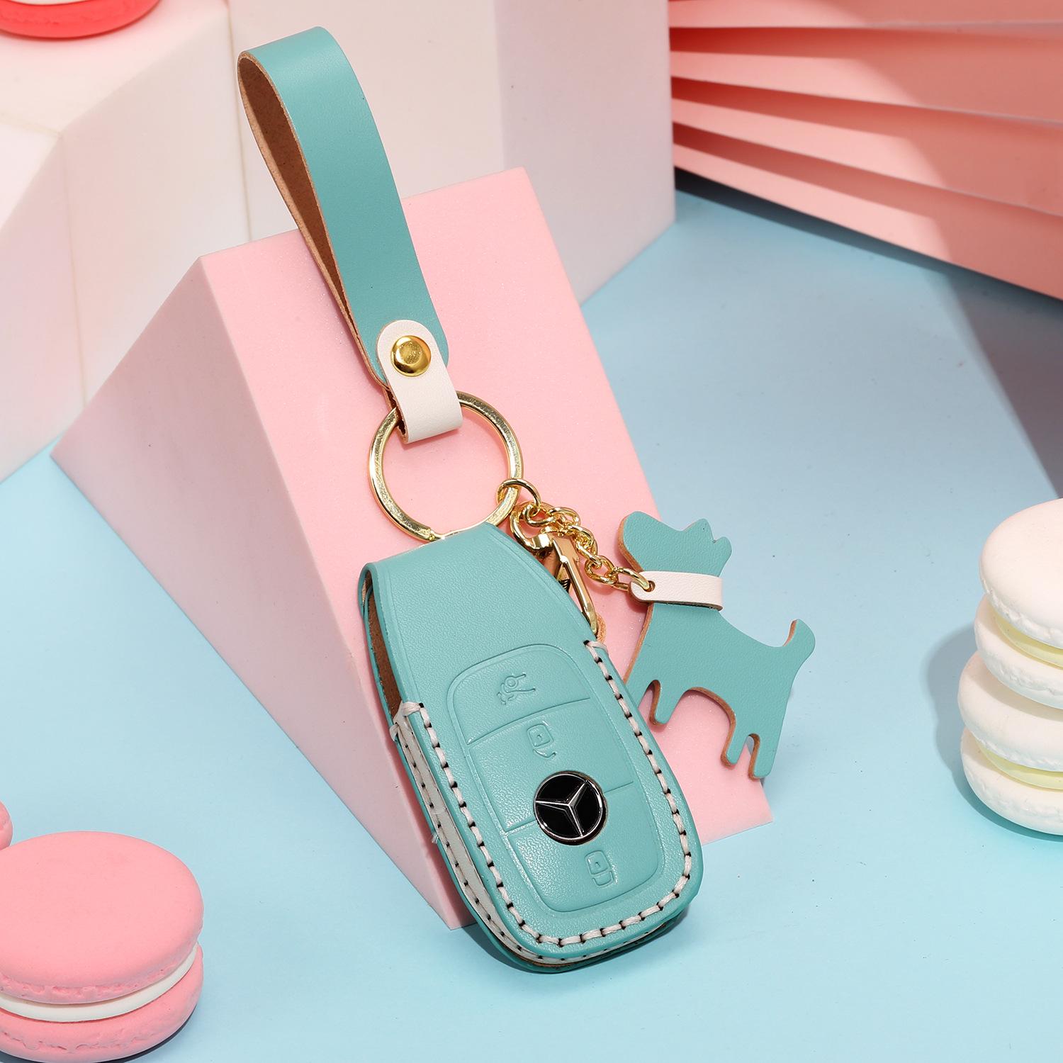 

Чехол для ключа от автомобиля Mercedes-Benz ручной работы