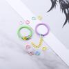 100Pcs/Lot 1.2x8mm Colorful Metal Open Jump Rings Split Jump Ring Connector for DIY Jewelry Making Findings Accessories Supplies