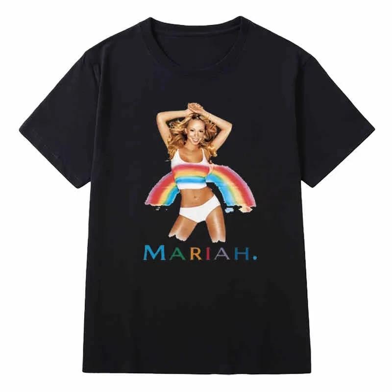 

Summer Fashion Printed T-shirt Fan Gift Clothing Women s T-shirt Mariah Carey T-shirt Women s Short-sleeved Short-sleeved Shirt 4XL