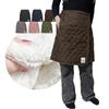 [Sammy Agora] Knielanger Wickelrock, Für kaltes Wetter, Wasserabweisend, Taschen, Knielanger Wickelrock, Elastischer Bund (JP, Alphabet, M/L, Braun)