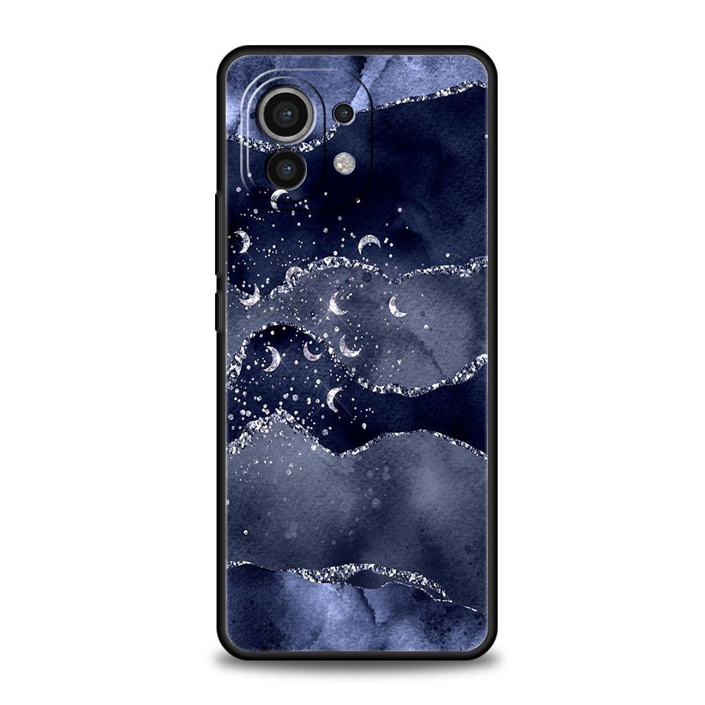 Glitter Agate Marble Art Phone Case For Xiaomi Poco X4 X3 NFC F3 F4 M3 M4 Mi Note 12T 10 12 11 Ultra 11T Pro 10T Lite 9T Cover