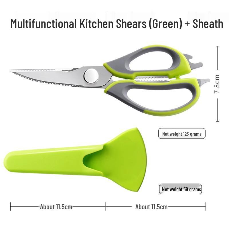 Multi-Functional Detachable Stainless Steel Kitchen Scissors for Cutting Bones & Fish