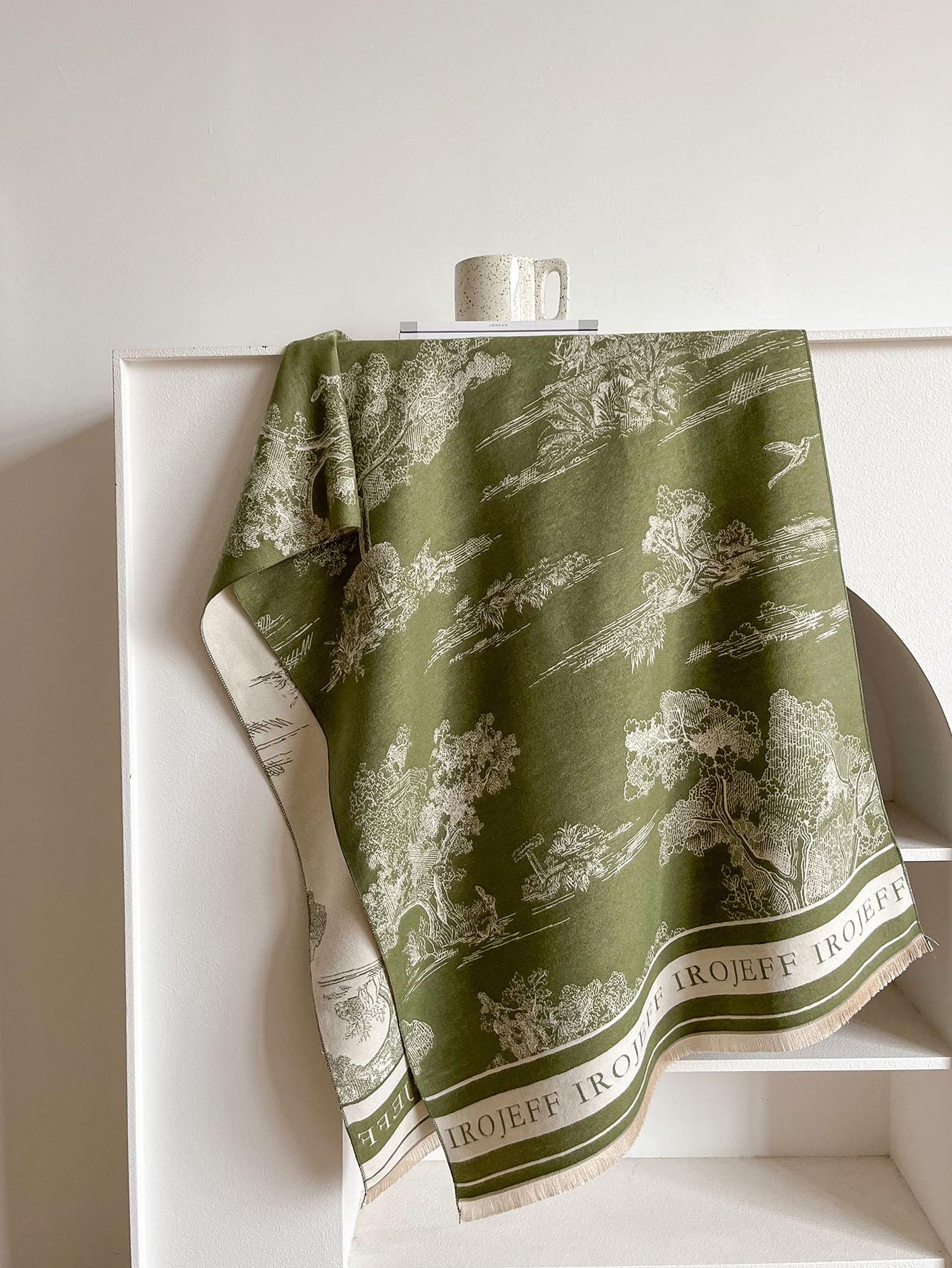 

Толстое зимнее пончо женский шарф роскошный цветочный теплый платок и накидка кашемировый пашминовый шарф дизайн одеяло буфанда эшарп