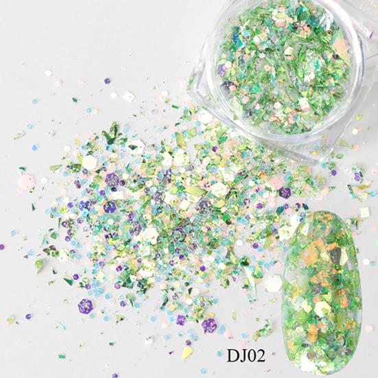 Nail Glitters Irregular Shape Holographic Fashion Laser Sequins Powders for Party