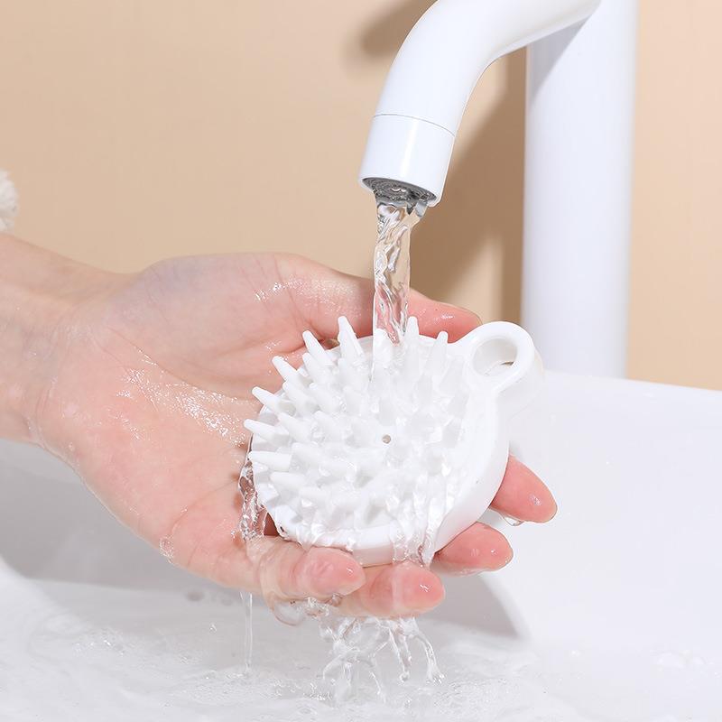 Japanese Silicone Soft Shampoo Brush: Dandruff & Itch Relief Scalp Massager Comb