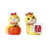 Mini Cartoon Snake Figurines Chinese Style Car Interior Ornament Snake Miniature Figure  Snake Year