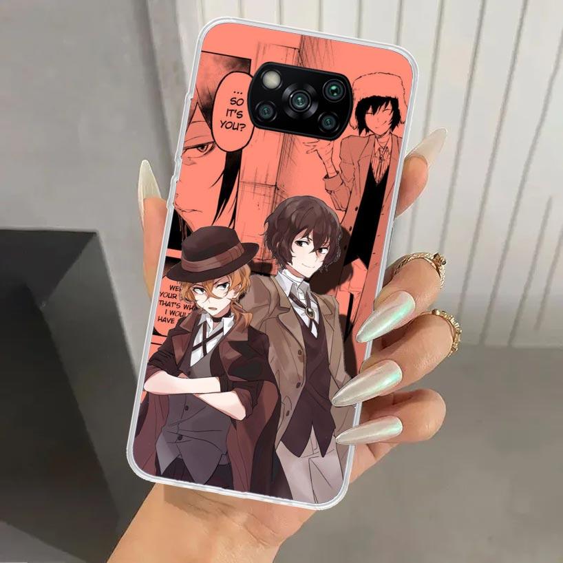 Bungo Stray Dogs Manga Phone Case for Xiaomi Poco X5 X6 X7 Pro F7 Ultra M7 Redmi 15 15C 13 13C 12 12C 10 10A 10C 9 9A 9C 9T Shel