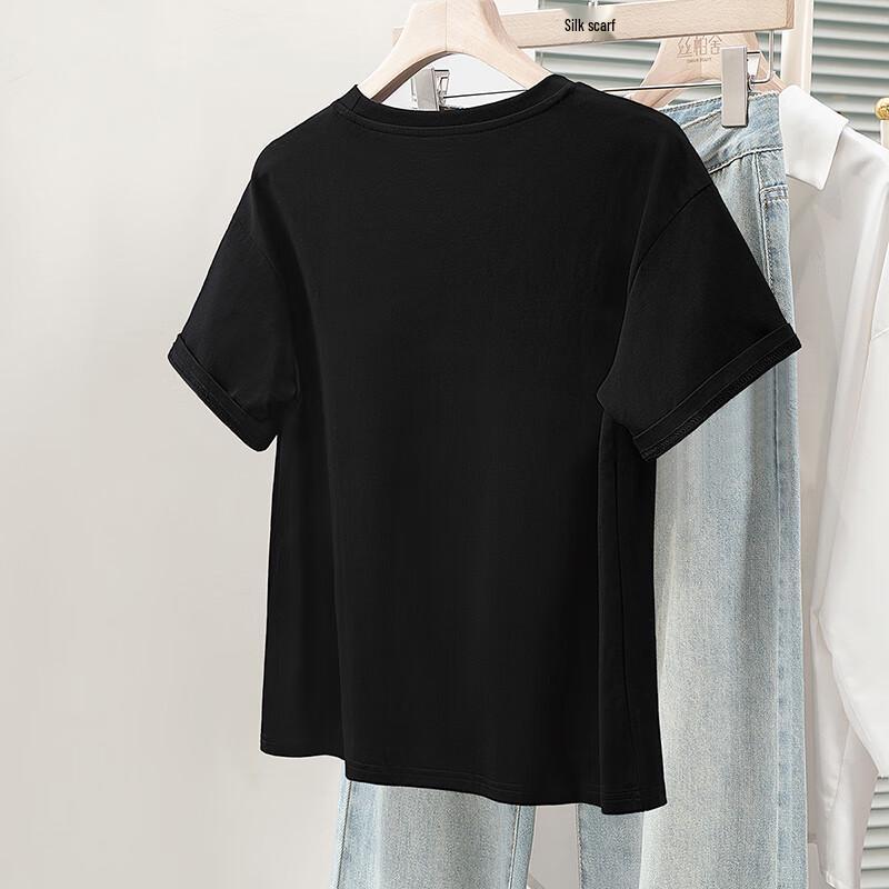 SIBANSHA Women's Letter Print Short Sleeve T-Shirt