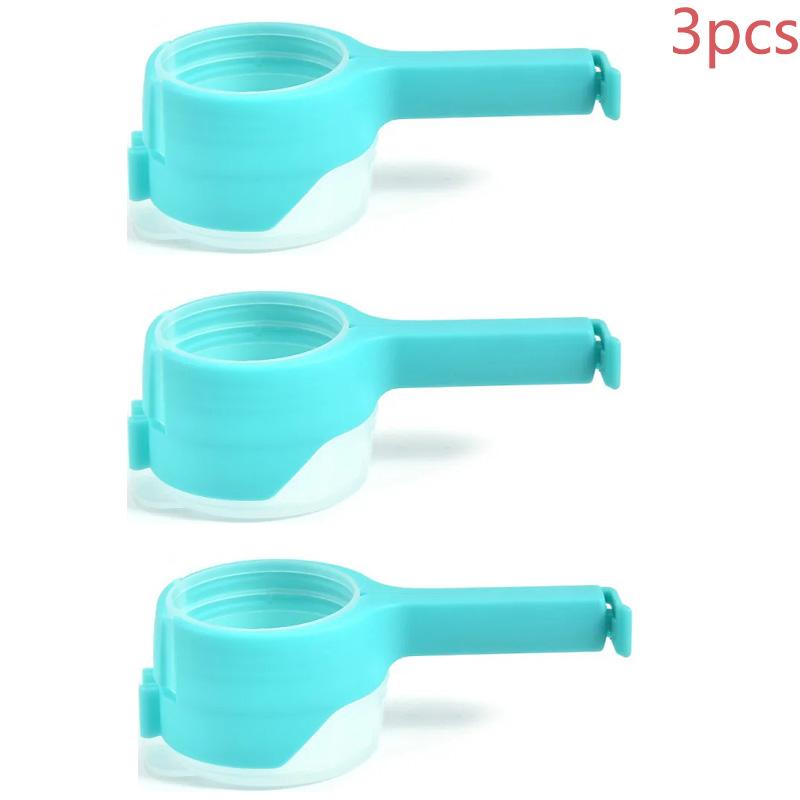 Food Preserving Bag Closure Clip Oat Dispense Spout Snack Bag Clip Moisture Seal Clip Fresh Keeping Sealer Clamp Kitchen Gadget
