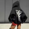 Damen Kapuzenjacke mit Rückendruck, Europäischer & Amerikanischer Stil, Grenzüberschreitend: Herbstmode, Lockere Passform, Süß & Würzig