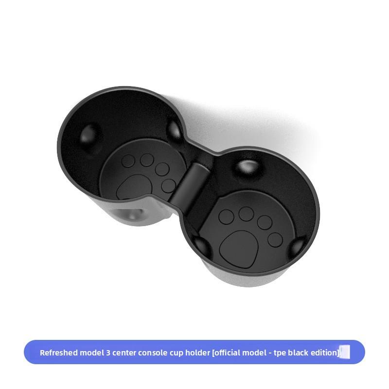 

Car Sticker For Tesla Model 3 Y Juniper Highland 2025 2026 Water Cup Holder Central Control Water Cup Limiter Wholesale Interior No Logo