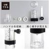 KOGU Coffee Grinder, Manual, Made in Japan, with Graduations, Ceramic Blade, Adjustable Coarseness, Coffee, Outdoor, Camping, Clear, Black, Tsubame-Sa