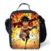 Insulated One Piece Anime Lunch Bag, Lightweight Durable Thermal Cooler Bag for Boys Girls Age 6-10, Ideal for School & Camping