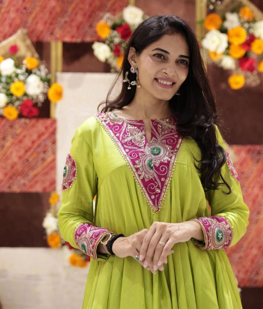 Indyjski Projektant Imprezowy Długi Spódnica Kurta Zestaw Kobiety Bollywood Top Tunika Sznurek Kurti Zestaw