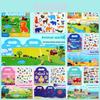 Children Sticker Book With Reusable Paper And Bubble Stickers For Early Learning And Brain Development