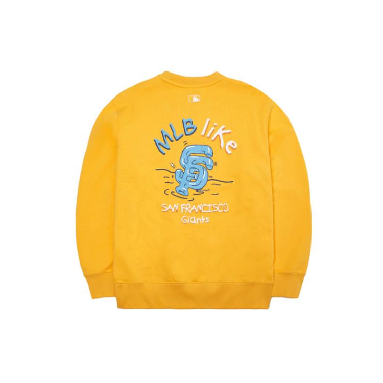 New MLB San Francisco Giants Sweatshirts Unisex Yellow 3AMTL0221-14ORL