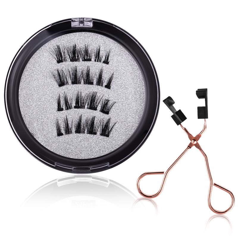 Best Selling Magnetic Lashes Natural Magnets 3d False Magnetic Lashes No Glue with Magnetic Lashes Clip