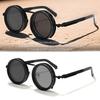 Manual Rotating Fishing Sunglasses Round Frame ND Filter Sunglasses  Driving
