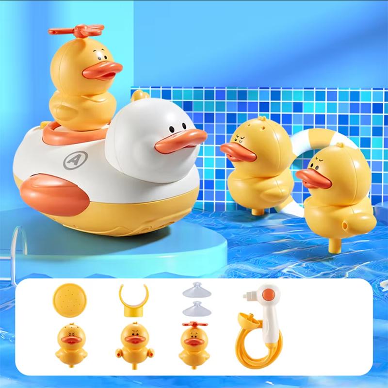 2 Tarz Sevimli Su Banyosu Ördeği Duş Elektrikli Sprey Banyo Çocuk Bebek Oyuncak Küvet Yeni Oyun Musluk Kız İçin Yüzme Hediye