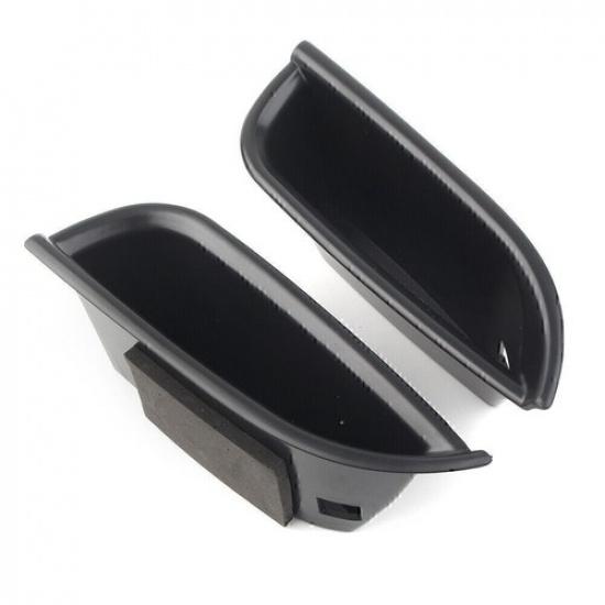 2Pcs Car Front Door Handle  Storage Box Tray Bin Kit For Cadillac ATS 2015-2018