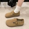 Women's Shoes 2025 New Spring and Autumn Fashionable Versatile Foreign Style One-pedal Single Shoes Japanese Ugly Cute Shoes Doudou Shoes