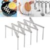 Stainless Steel Pot Pan Lid Stand Rack Adjustable Organisers Home Kitchen Tool