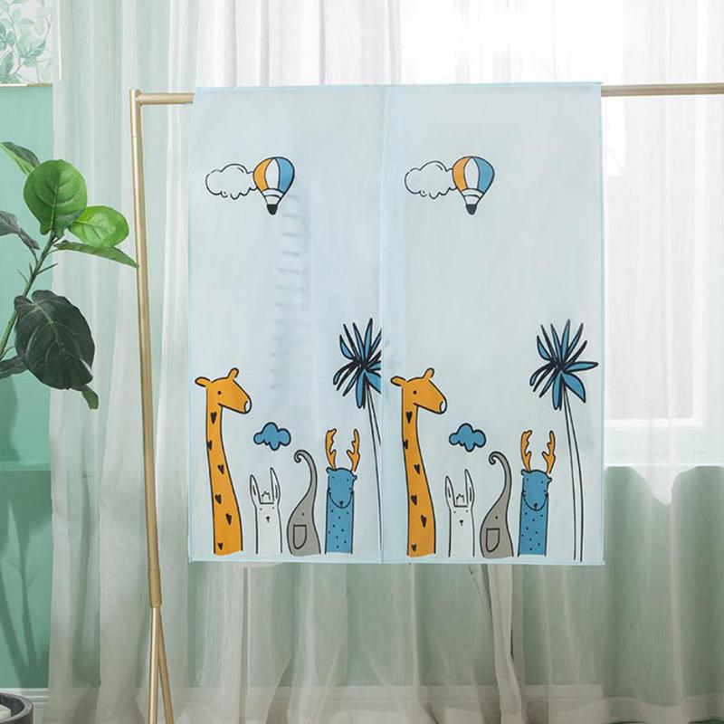 Big Capacity Cartoon Print Pattern Clothes Dust Cover Wardrobe Moisture-proof Storage Cover Frosted Translucent Dust Cover Cloth