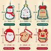 Cute Christmas Cleaning Towel Coral Velvet Hand Towel Snowman Bathroom Hanging Absorbent Dishcloth Soft Cleaning Cloth Rag