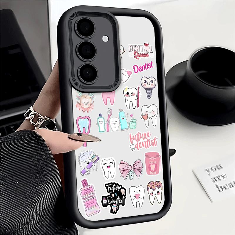 

Tooth Dentist Pattern Soft Phone Case for Samsung Galaxy A17 A16 A26 A36 A56 A15 A25 A35 A55 A14 A24 A34 A54 A13 A23 A33 A53 A52 Samsung A36