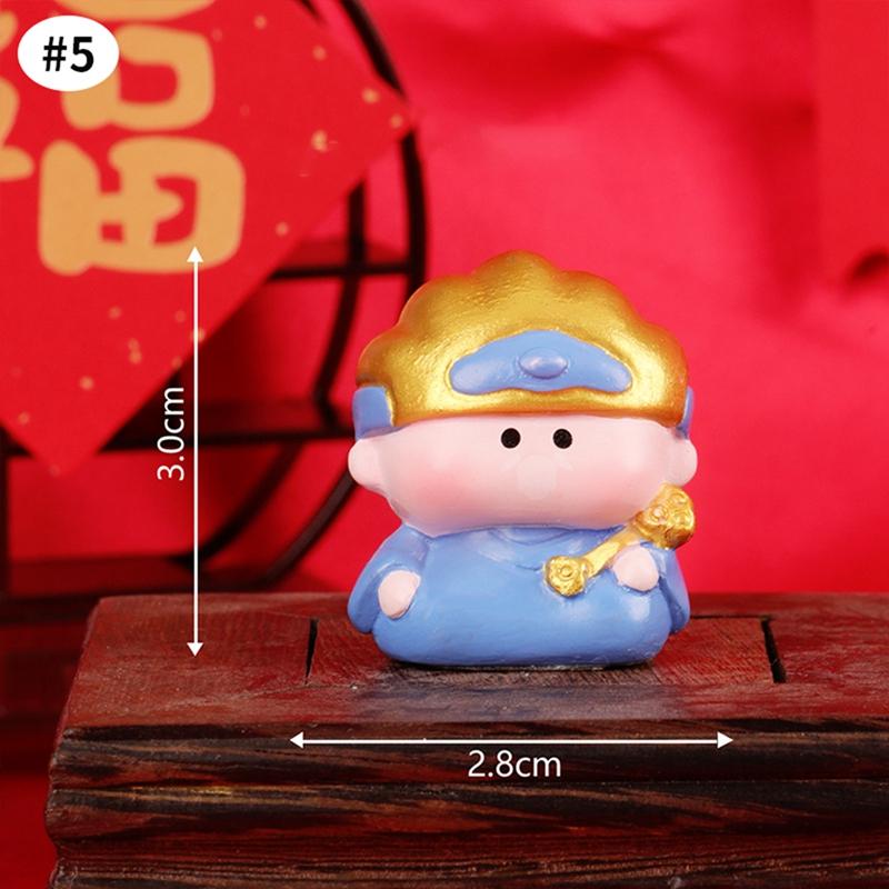 Horse Year Miniature Ornaments Zodiac Cartoon Lucky Pony Diy Car Decoration Spring Festival Office Desktop Decor Ornaments