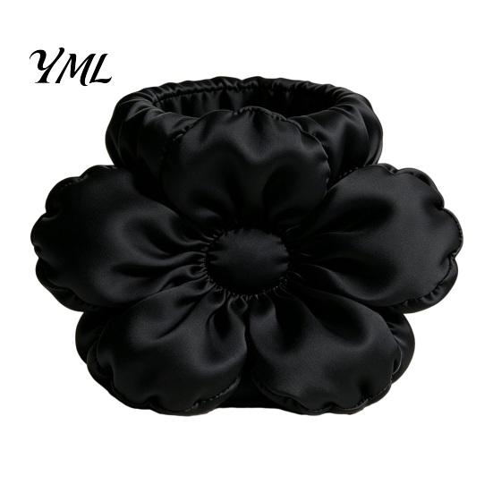 Cute Aesthetic Desk Decor Satin Flower Pen Holder, Petal Design Organizer, Durable Unique Floral Accessory PLA Desktop Storage Container, for