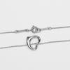 TIFFANY&Co. Open heart Necklace Pt950Platinum 3.7g Women Used