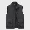 Men's Double-Sided Polar Fleece Vest - Windproof, Warm, and Plush for Autumn/Winter Outdoor Activities