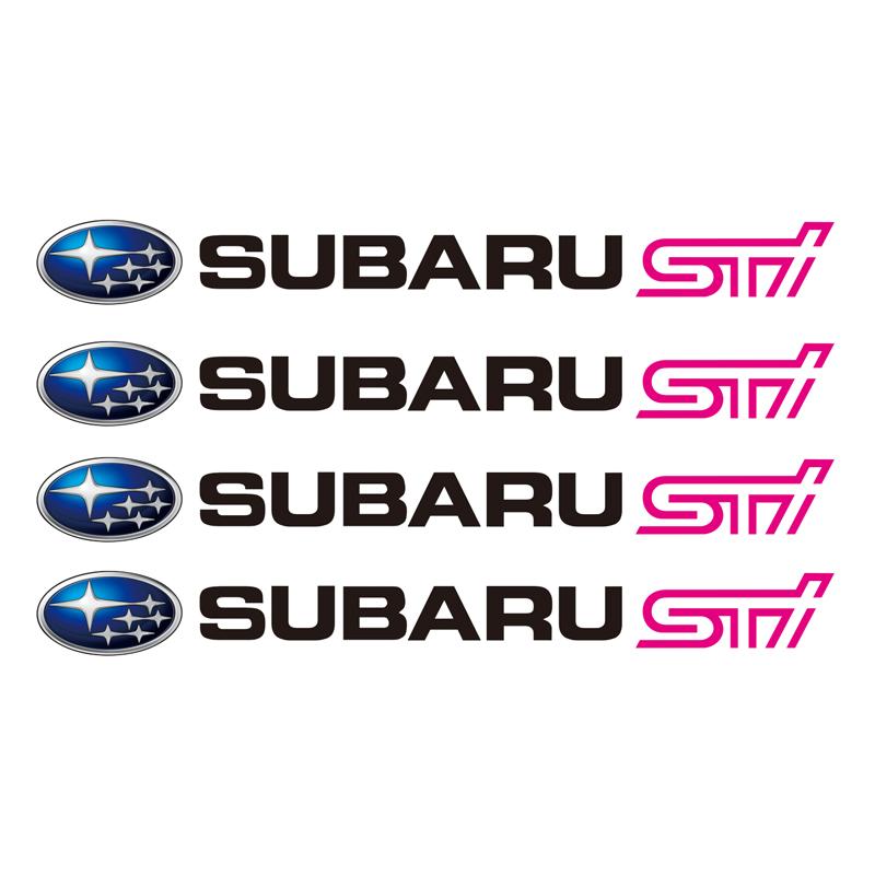 4Pcs Rearview Mirror Wiper Emblem Decals Car Body Styling Stickers For Subaru WRX STI BRZ Forester Impreza Legacy Outback Levorg ge3