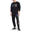 Nike Pulover cu literă, gât rotund, tricou cu mânecă lungă, topuri pentru bărbați, negru FZ0880-010