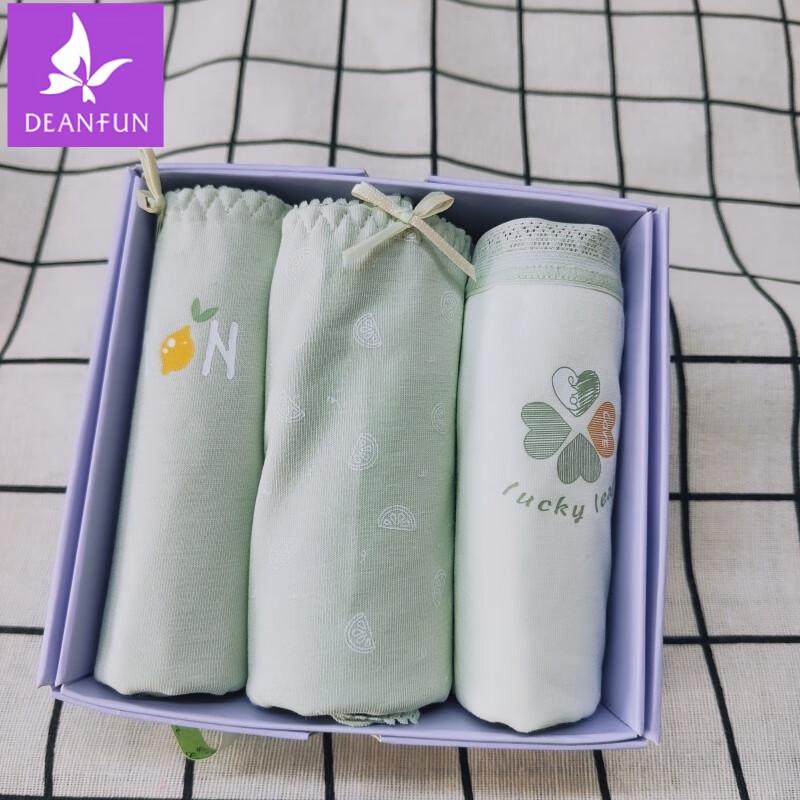 

Deanfun Женские повседневные хлопковые трусы, 3 шт. 2XL