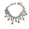 Elegante Collana Stratificata con Strass e Perle: Catena Lussuosa per Maglione in Stile Francese per Donna - Perfetta per Autunno e Inverno.