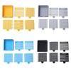 Multi Purpose Sticky Note Holder Set 5IN1 Notepad Dispenser Note Box Sticky Note Stencil  Office