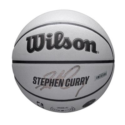 Wilson NBA PLAYER ICON UVCURRY Basketball Size 7 Diameter (WZ4030601XB7) - Indoor/Outdoor Use, / Approx. 24.5cm