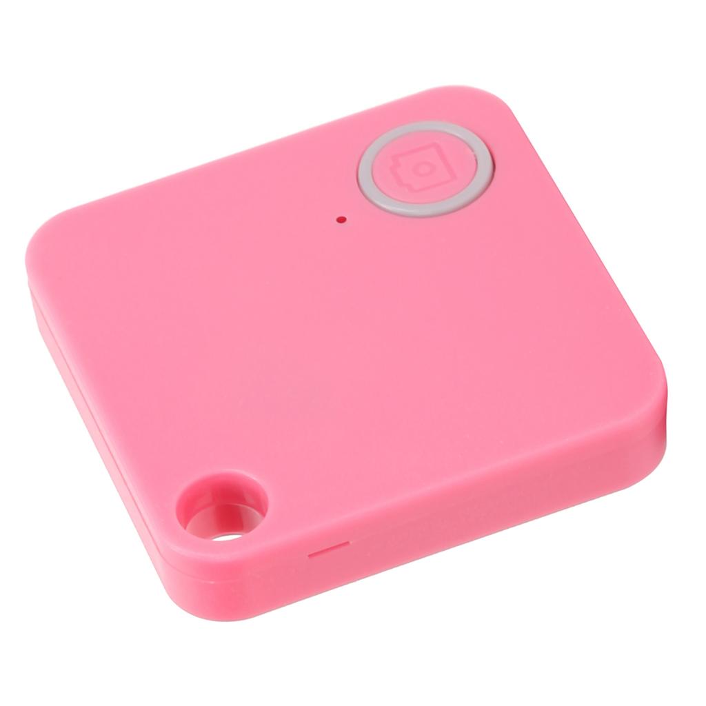 Bluetooth Tracking Device AntiLost Key Finder Item Locator AntiTheft Alarm for Children Pets Wallet(Pink )
