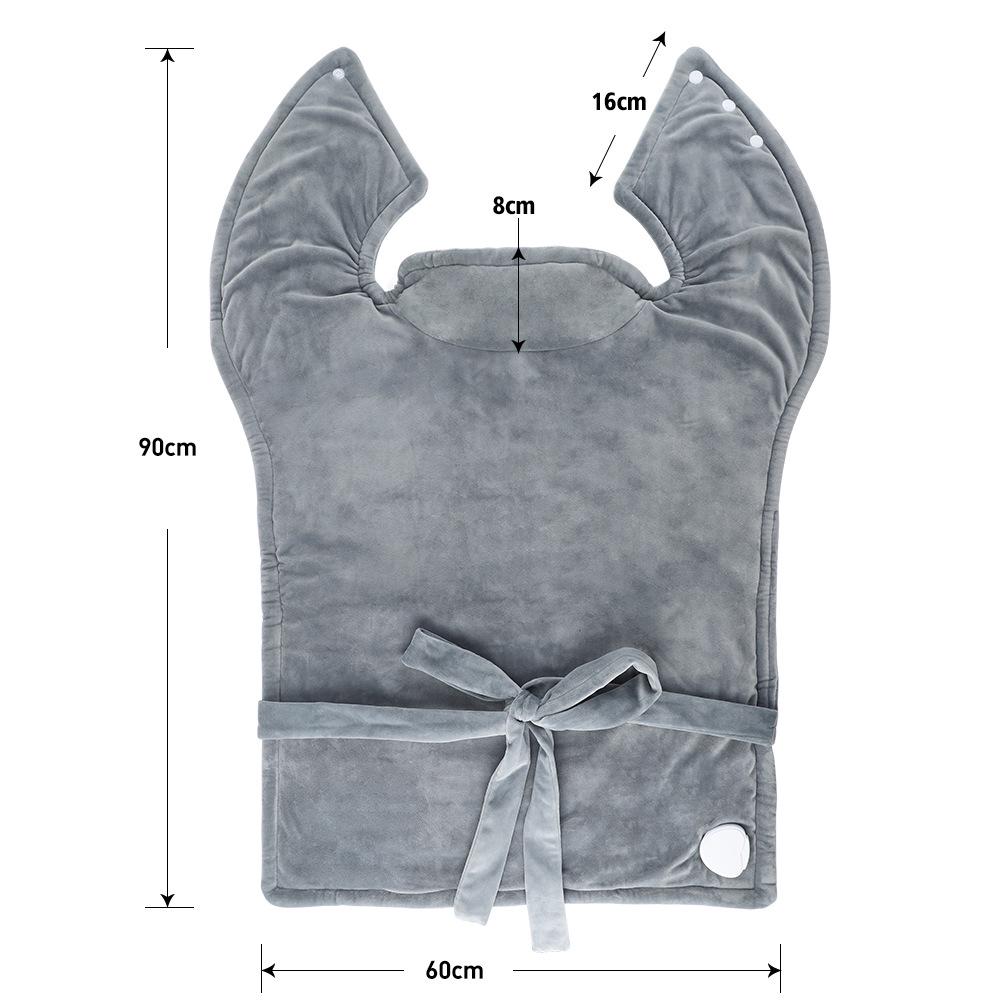 Cross-Border 60x90cm Electric Heating Shawl: 3-Speed Timer, 10-Level Heat, Shoulder/Neck/Waist Protection, Multi-functional Warmth.