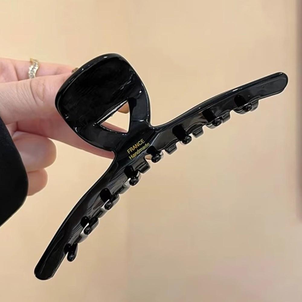 Elegant Acetic Acid Hair Claws Vintage Crab Hairpins Temperament Acetate Large Shark Clip  Women