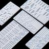 1 ks Arabské Římské Číslo DIY Silikonová Forma z Epoxidové Pryskyřice pro Výrobu Kulatých Hodin Příslušenství Ručně Vyráběná Forma pro Dekoraci Nástěnných Hodin