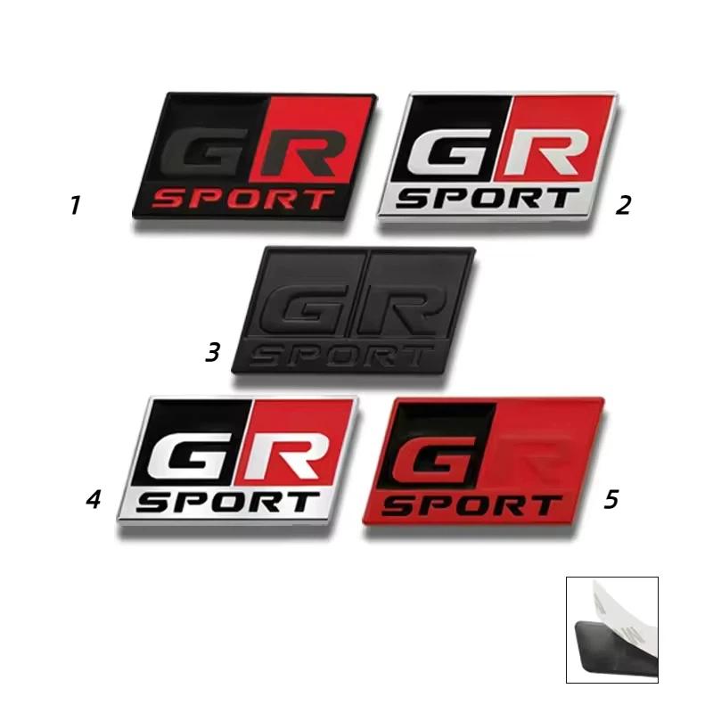 GR Sport 3D Metal Car Steering Wheel Interior Badge Emblem Decals For C-HR C-orolla R-AV4 Prius C-amry
