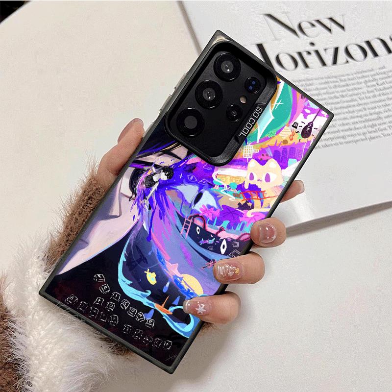 O-Omori Cartoon Game Soft Phone Case for Samsung Galaxy S24 S25 FE S26 Edge S23 Ultra S22 Plus S21 + Shockproof Cover Back Shell