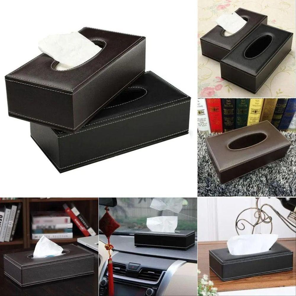 Rectangular Napkin Case Waterproof Paper Holder Automotive Decoration Tissue Paper Boxes Office