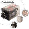 10A 250VAC Relay 11 Pin Relay For Electronic Projects Automatic Control Communication High Temperature Resistance Remote Control